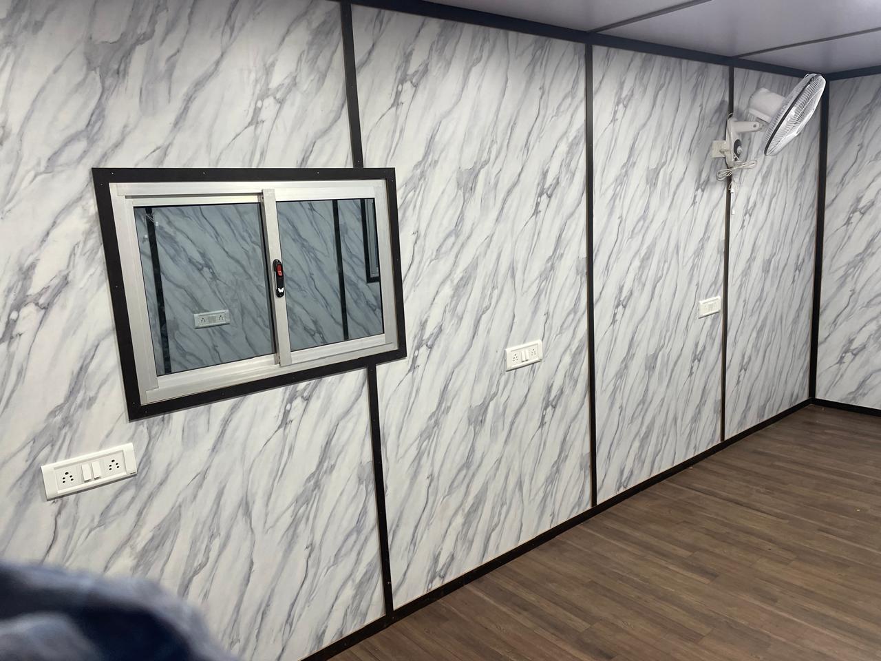 Container home in mountain setting